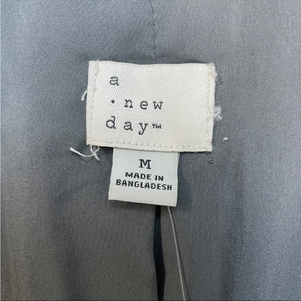 A New Day Women's Double
Breasted Blazer Gray Pinstripe - Picture 5 of 6